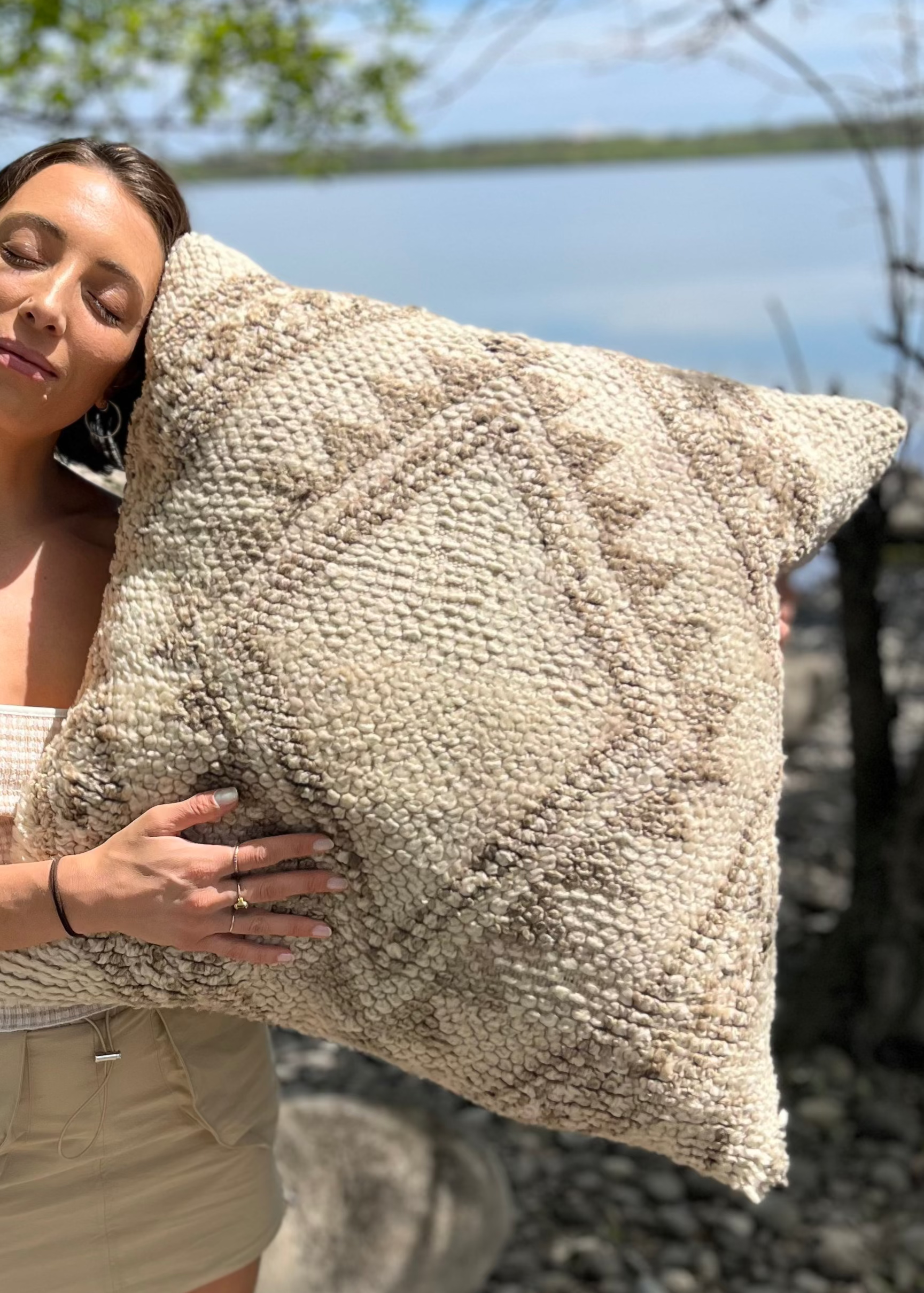 Large Saltstone Kilim Pillow