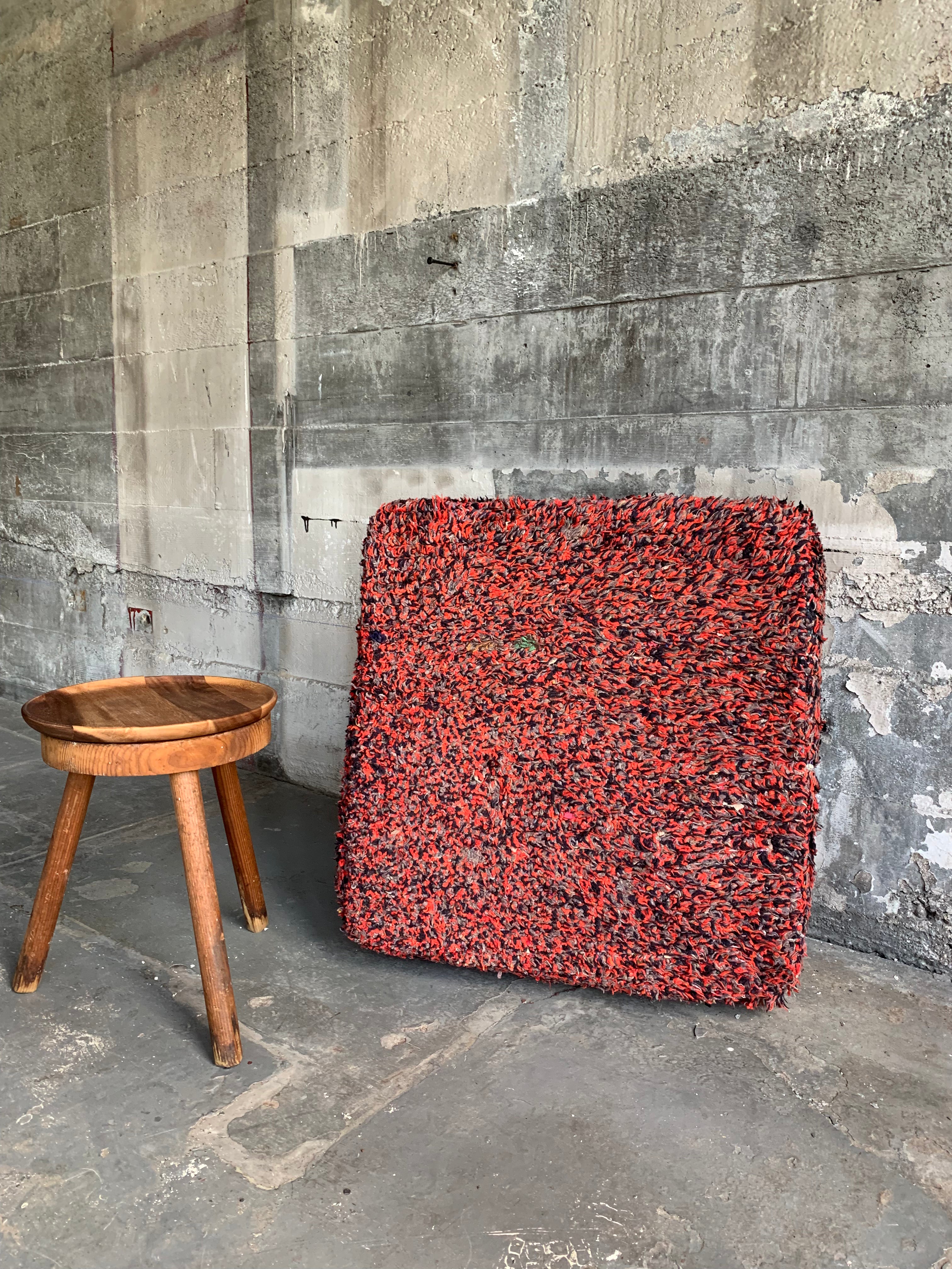 Speckled Red Floor Cushion