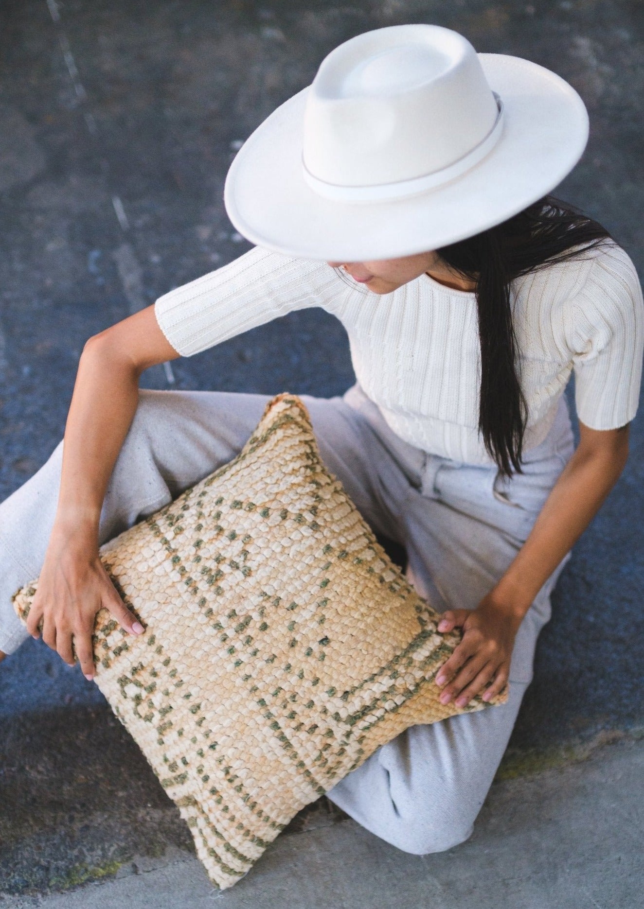 Saffron Kilim Pillow - Modern Myth Decor